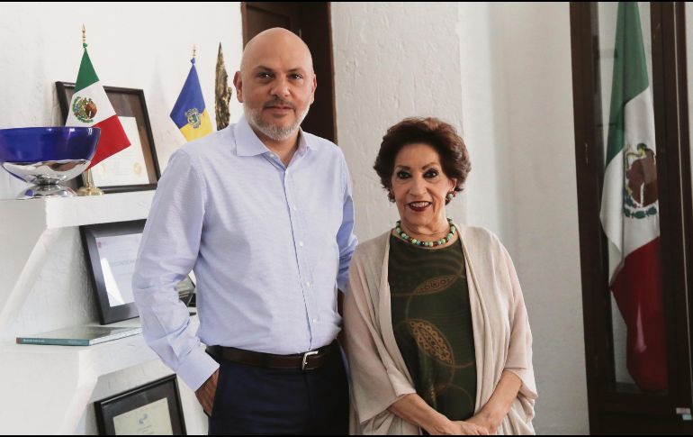 Germán Ralis y Gloria López, en la firma del acuerdo. CORTESÍA / SECTURJAL