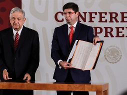 El Presidente Andrés Manuel López Obrador certifica su compromiso de no reelegirse en 2024 y agrega que no permitirá la corrupción. NTX / G. Granados