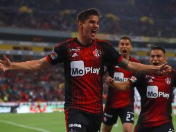 Edson Rivera celebra el gol con el que Atlas se impuso a Bravos la jornada pasada. IMAGO7/Archivo