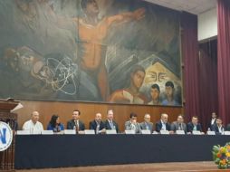 El foro sobre la Guía Consultiva de Desempeño Municipal se llevó a cabo en la Benemérita y Centenaria Escuela Normal de Jalisco. EL INFORMADOR / Y. Mora