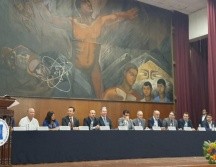 El foro sobre la Guía Consultiva de Desempeño Municipal se llevó a cabo en la Benemérita y Centenaria Escuela Normal de Jalisco. EL INFORMADOR / Y. Mora