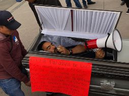 El manifestante dijo que sufrió un intento de asesinato el pasado 11 de julio. NTX / G. Granados