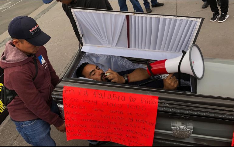 El manifestante dijo que sufrió un intento de asesinato el pasado 11 de julio. NTX / G. Granados