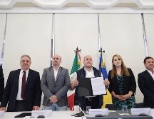 Durante el evento, el gobernador Enrique Alfaro no descartó que en los próximos días Tlaquepaque también se sume al pacto. ESPECIAL / Gobierno de Jalisco