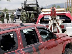Luego de un despliegue más amplio de la Guardia Nacional, se logró liberar al personal de Pemex retenido y dispersar a la población. EFE/H. Ríos