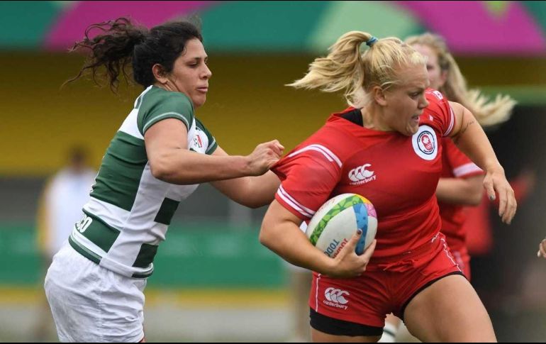 El equipo nacional femenil de rugby siete venció a Canadá con marcador de 54-0. ESPECIAL/CODE