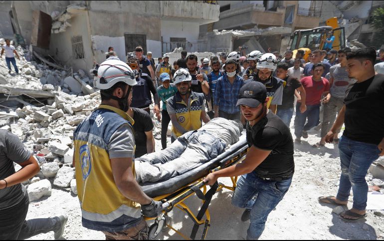 Ariha ha sufrido varios ataques aéreos, especialmente durante la semana pasada. AFP/O. Haj Kadour