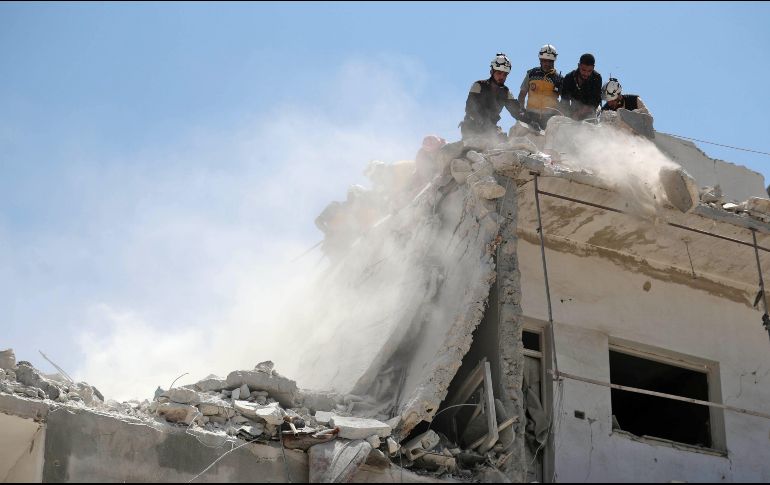 Ariha ha sufrido varios ataques aéreos, especialmente durante la semana pasada. AFP/O. Haj Kadour