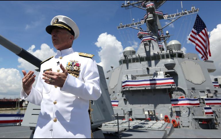 El almirante de la Armada Craig Faller, jefe del Comando Sur de Estados Unidos, asegura que las incursiones no deberían ser tema de preocupación. AP/L. Sladky