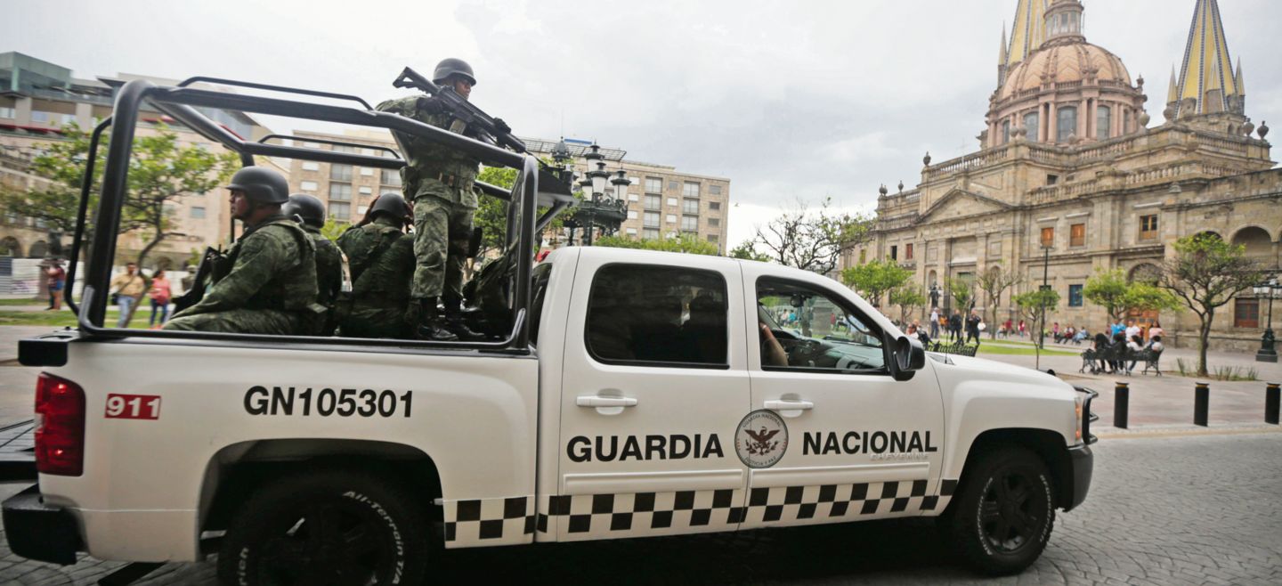 La Guardia Nacional, la nueva apuesta del Gobierno federal para reducir los indicadores de inseguridad, ya resguarda el Centro de Guadalajara. EL INFORMADOR / F. Atilano