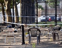 La zona fue acordonada. Entre dos mil y tres mil personas asistieron al evento organizado al lado de un parque de niños en Brooklyn. AP/M. Lennihan