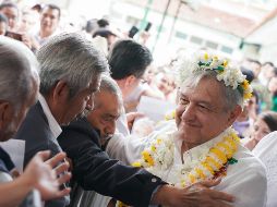 López Obrador acudió al Hospital Rural de Zongolica, Veracruz. NTX/Presidencia