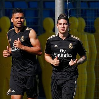 James Rodríguez vuelve a entrenar con el Real Madrid