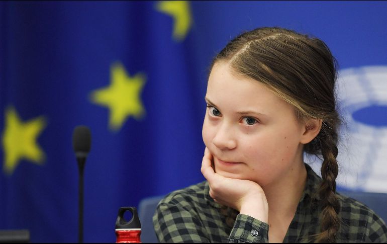 Greta Thunberg estuvo en una sesión del Parlamento Europeo en Estrasburgo, Francia, en abril pasado. AFP/F. Florin