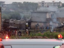 Doce de los fallecidos eran vecinos de la zona de impacto, los otros cinco, militares. AFP/A. Qureshi