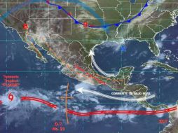 El SMN resalta que el sistema no afecta al país. TWITTER / @conagua_clima