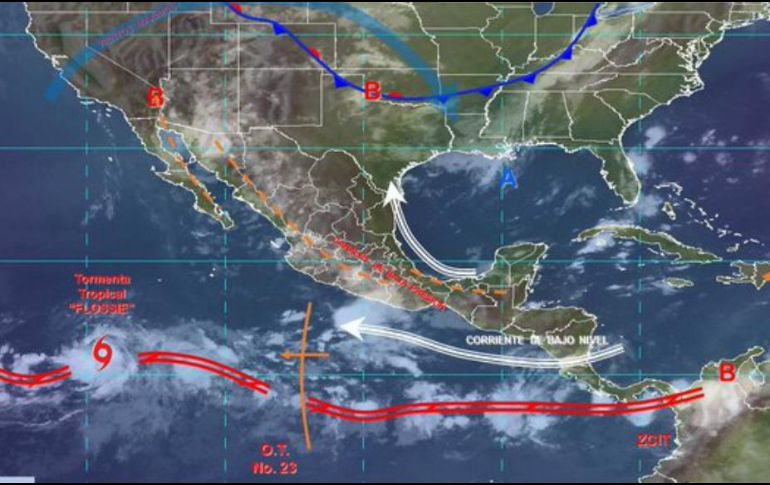 El SMN resalta que el sistema no afecta al país. TWITTER / @conagua_clima