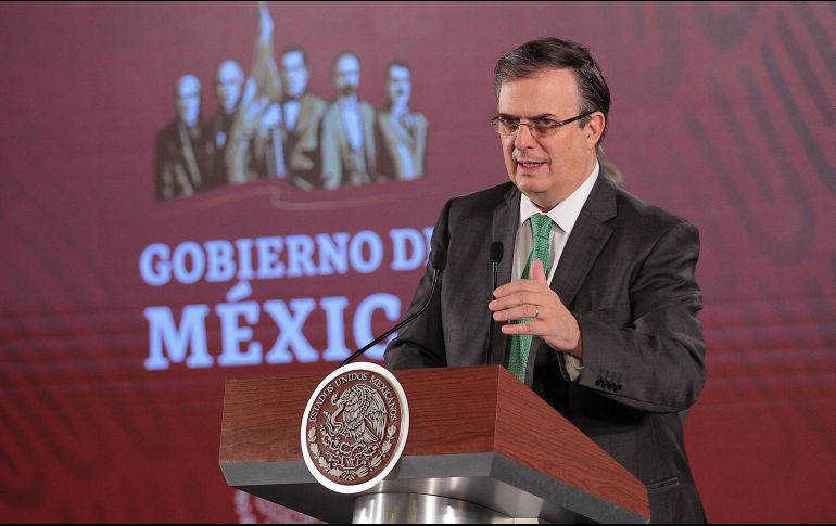 Marcelo Ebrard explica que esos fondos serán auditados por la Auditoría Superior de la Federación y se ejercerán en los tres países por la Agencia Mexicana de Cooperación del Desarrollo. NTX/ I. Hernández
