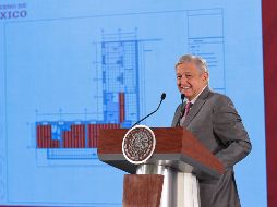 El Mandatario aclara que el departamento ''no tiene nada que ver con la parte histórica'' del edificio, que ese sitio ''ya estaba ocupado como una construcción moderna'' en su interior. NTX / I. Hernández