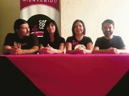 Organizadores del festival itinerante Café con Letras. CORTESÍA