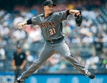Zack Greinke lanzó ayer su último juego con Arizona. AFP
