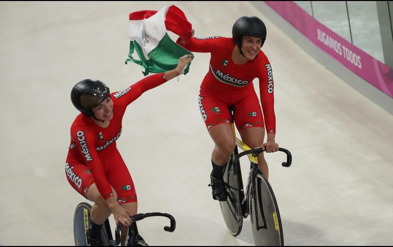 En la pista, el par mexicano detuvo el crono en 33.424 segundos y con ello impuso nuevo récord. EFE / O. Barría