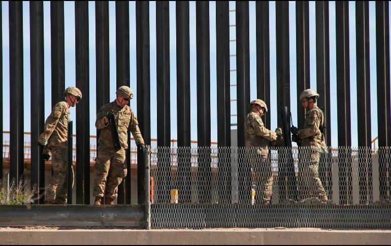 Trump sostiene que el uso de los militares es necesario para detener el flujo de inmigrantes y frenar el tráfico de drogas desde México. AFP/ARCHIVO