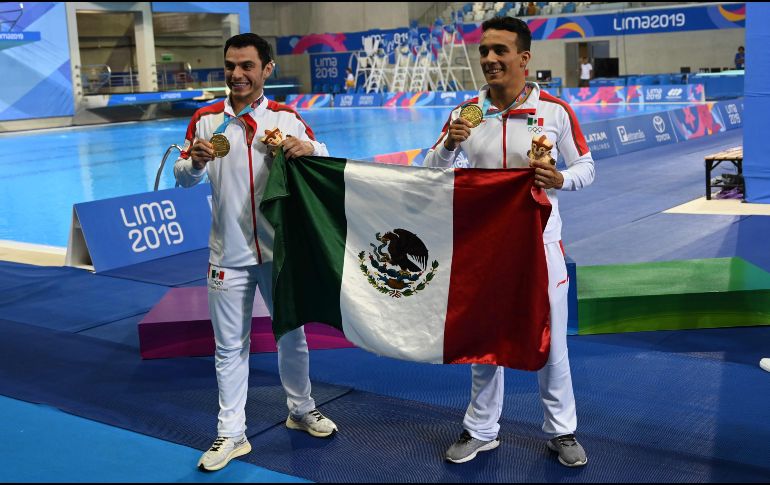 Yahel Castillo y Juan Celaya subieron a lo más alto del podio este sábado. AFP/P. Pardo
