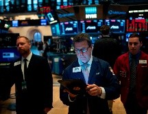 El promedio industrial Dow Jones cedió 767 unidades, o 2.9%, hasta los 25 mil 717 puntos. AFP/J. Eisele