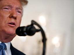 “Nuestra nación debe condenar el racismo, el fanatismo y la supremacía blanca”, dijo Trump sin mencionar las acusaciones en su contra por su discurso racista. AP/E. Vucci