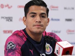 ''Chivas está para competir a quien sea, eso sí, tenemos que demostrarlo, trabajar, esforzarnos todos los días para estar a la altura de equipos que invierten demasiado'', mencionó Sánchez ante los medios. IMAGO7
