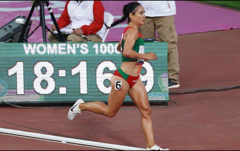 Úrsula Sánchez. La atleta jalisciense terminó lejos de las medallas en la prueba de 10 mil metros. TWITTER / @codejalisco