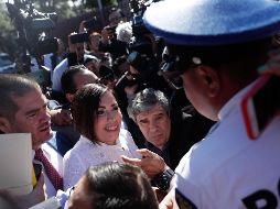 Robles a su llegada al reclusorio Sur de Ciudad de México. SUN/I. Stephens