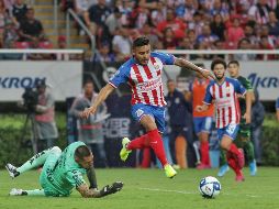 El delantero fue la figura con Chivas al marcar dos tantos y ahora busca ganar minutos en Liga para demostrar con anotaciones su valor. IMAGO7