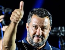 Matteo Salvini acude a un mitin en Mola di Bari. El ministro del Interior quiere ser el próximo primer ministro de Italia. AFP/A. Pizzoli