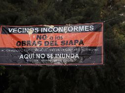 Vecinos de San Rafael argumentan que las obras aumentarán la capacidad de las tuberías de drenaje para albergar un proyecto inmobiliario en los terrenos del Club Chivas. EL INFORMADOR/ARCHIVO