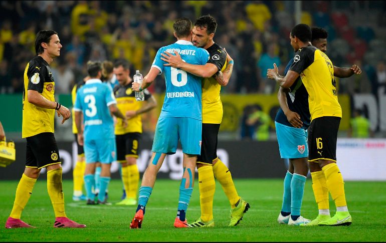 Tras su victoria en la Supercopa alemana ante el Bayern Múnich la pasada semana, Dortmund logra un segundo triunfo en una competición oficial. AFP/I. Fassbender