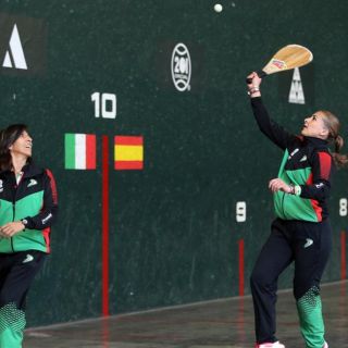 México gana tercer bronce del día en pelota vasca