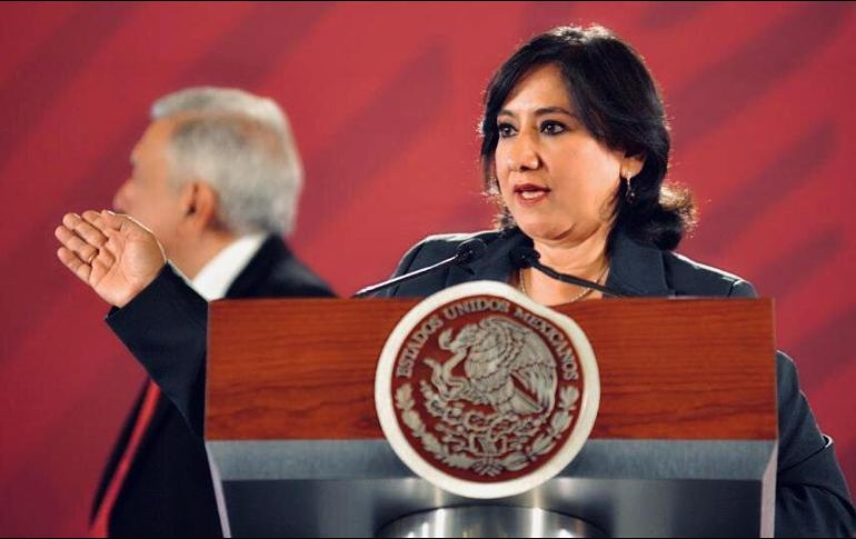 Irma Eréndira Sandoval, titular de la SFP, detalló que en México sólo 4.6% de las víctimas de actos de corrupción denuncian los hechos. TWITTER/@SFP_mx