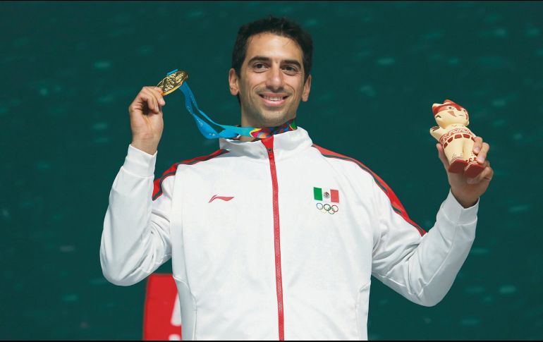 El jalisciense Arturo Rodríguez Faisal colaboró con uno de los cinco oros conseguidos ayer por México en la pelota vasca. IMAGO7