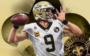 logotipo de fútbol de los santos nfl