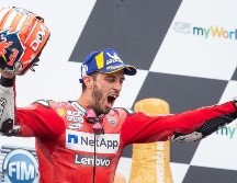 Con el triunfo de Andrea Dovizioso, Ducati se corona por cuarta ocasión consecutiva en GP de Austria. AFP / J. Groder
