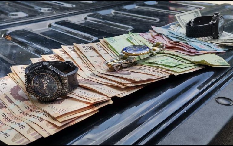 Uno de los relojes sustraídos está valuado en casi 900 mil pesos. ESPECIAL/Policía de Guadalajara