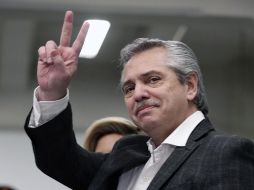 Con el 80.35 % de mesas escrutadas, Fernández obtuvo un 47.10 % de los sufragios, seguido por Macri. AFP / A. Pagni