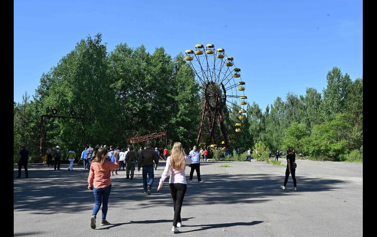 Las previsiones de este año apuntan a que unos 100 mil turistas visitarán Chernóbil, el doble que en 2017. EFE/ARCHIVO