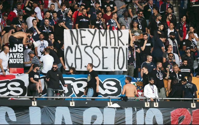 Fans del PSG ya no quieren a Neymar. EFE