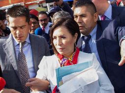 Un juez ordena dos meses de prisión preventiva justificada en el penal de Santa Martha Acatitla para que se concluya la investigación complementaria contra Rosario Robles. EFE / M. Hartz