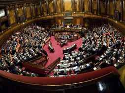 Vista general del Senado italiano durante la sesión de este martes. EFE/G. Lami