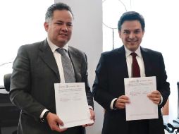 El convenio fue signado por el titular de la UIF de la Secretaría de Hacienda y Crédito Público, Santiago Nieto Castillo, y el director general del IMSS, Zoé Robledo. TWITTER/zoerobledo