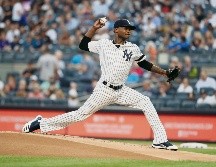 Domingo Germán lució en la lomita de los Yankees. AFP
